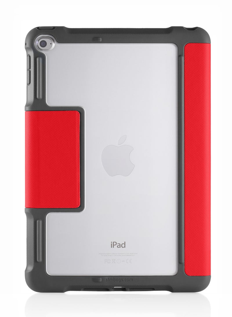 STM Dux for Apple iPad Air 2 9.7" - Ultra Protective Drop Protection Case, Clear Transparent Back, Military Drop Test Certified, Supports Auto Sleep/Wake Function - Red - Image 1