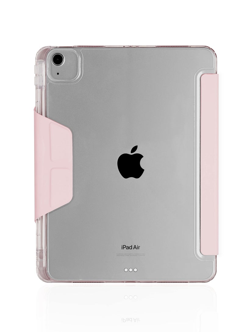 STM Opp Case for Apple iPad Air 11" M2 (iPadPro 11 Gen 4-1 / iPadAir 10.9 Gen 5/4| Slim Light Protective Cover, Anti-Scratch Transparent Back, w/ Apple Pencil Storage, Auto Sleep/Wake Pink - Image 1