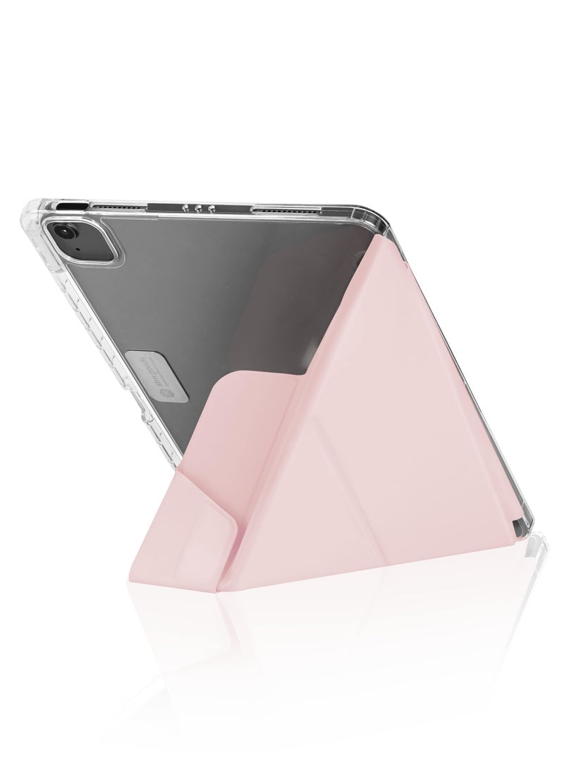 STM Opp Case for Apple iPad Air 11" M2 (iPadPro 11 Gen 4-1 / iPadAir 10.9 Gen 5/4| Slim Light Protective Cover, Anti-Scratch Transparent Back, w/ Apple Pencil Storage, Auto Sleep/Wake Pink - Image 4