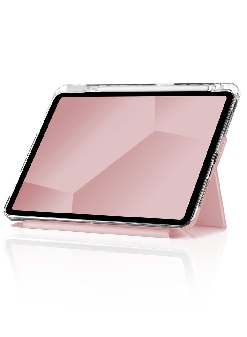 STM Opp Case for Apple iPad Air 11" M2 (iPadPro 11 Gen 4-1 / iPadAir 10.9 Gen 5/4| Slim Light Protective Cover, Anti-Scratch Transparent Back, w/ Apple Pencil Storage, Auto Sleep/Wake Pink - Image 3