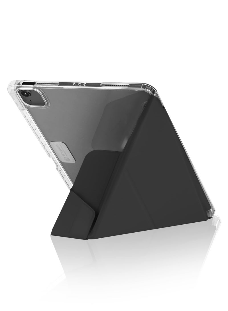 STM Opp Case for Apple iPad Air 11" M2 (iPadPro 11 Gen 4-1 / iPadAir 10.9 Gen 5/4| Slim Light Protective Cover, Anti-Scratch Transparent Back, w/ Apple Pencil Storage, Auto Sleep/Wake Black - Image 4