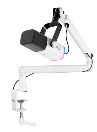 TAM8 RGB Gaming Microphone with Boom Arm - Adjustable Arm, XLR Dynamic Mic, RGB Lighting, USB Connection - Compatible with Desktop, PS4/5, Laptop TAM8W White - pnsku/N70106721V/45/_/1725516141/f9d804fd-eef7-435c-97d9-7532cdcfb1ed