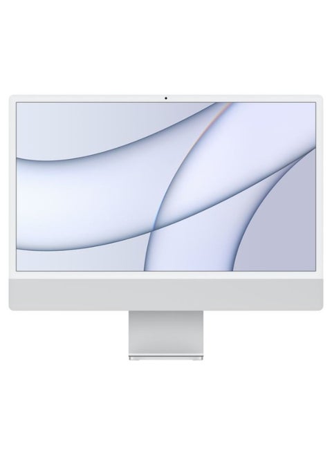 iMac AIO With 24-Inch Display, M1 Chip 7-core GPU Processor/8GB RAM/256GB SSD/macOS Big Sur English Silver