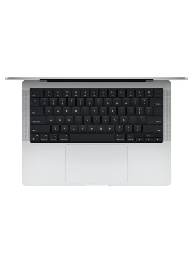 Apple - MacBook Pro Laptop With 14-Inch Display, M1 Pro chip with 10‑core CPU and 16‑core GPU Processor/16GB RAM/1TB SSD/macOS Big Sur English/Arabic Silver - Image 1