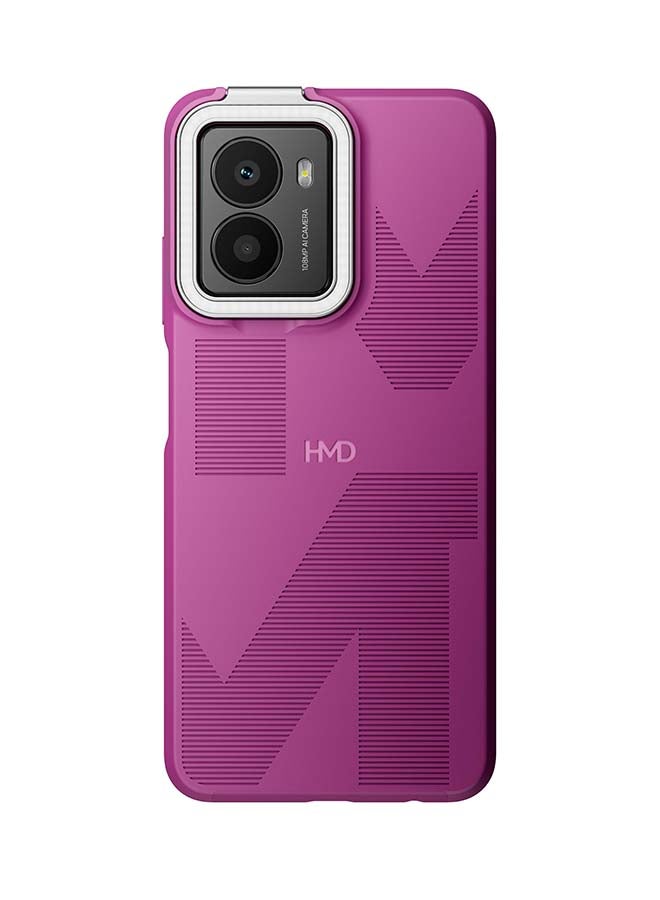 أتش أم دي فيوجن 5G ثنائي الشريحة 12+12 جيجابايت رام 256 جيجابايت مع حقيبة سيلفي باللون الوردي الداكن + حقيبة ظهر USB + حماية من تلف الشاشة لمدة سنة - النسخة الشرق أوسطية - Image 2