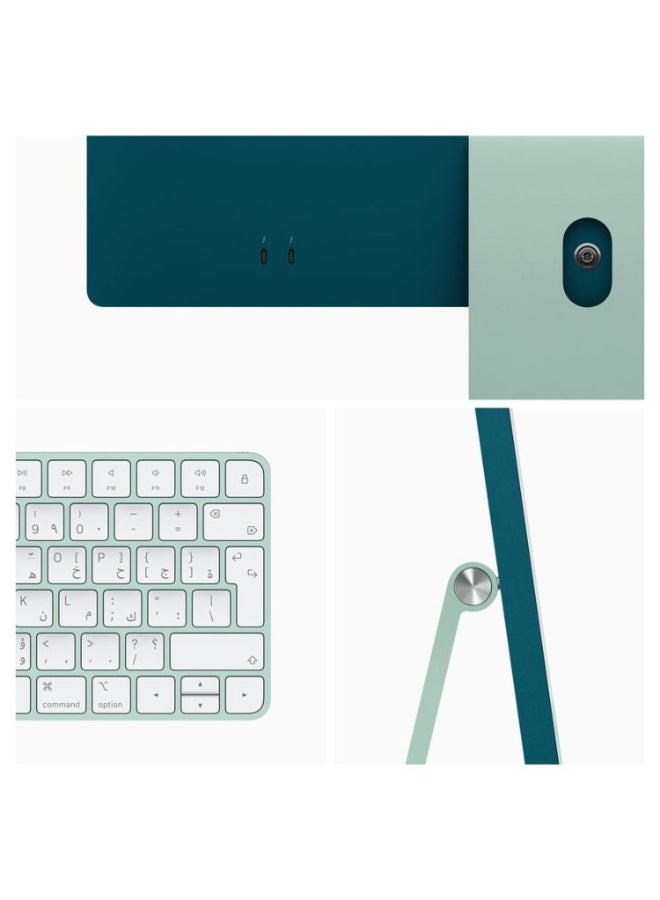 أبل - iMac AIO With 24-Inch Display, M1 Chip 8-core GPU Processor/8GB RAM/256GB SSD/macOS Big Sur English Green - Image 1