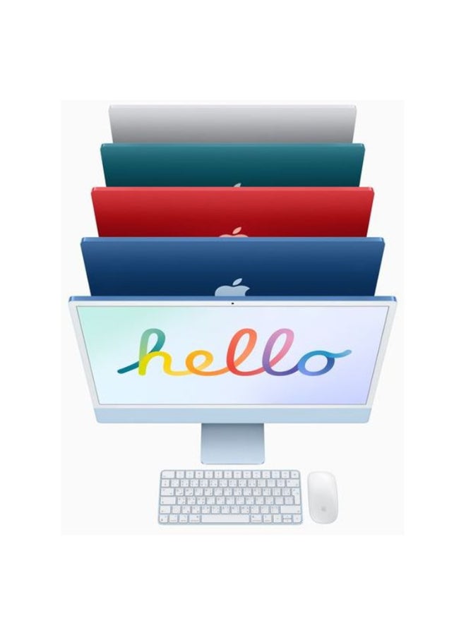 أبل - iMac AIO With 24-Inch Display, M1 Chip 8-core GPU Processor/8GB RAM/256GB SSD/macOS Big Sur English Green - Image 1