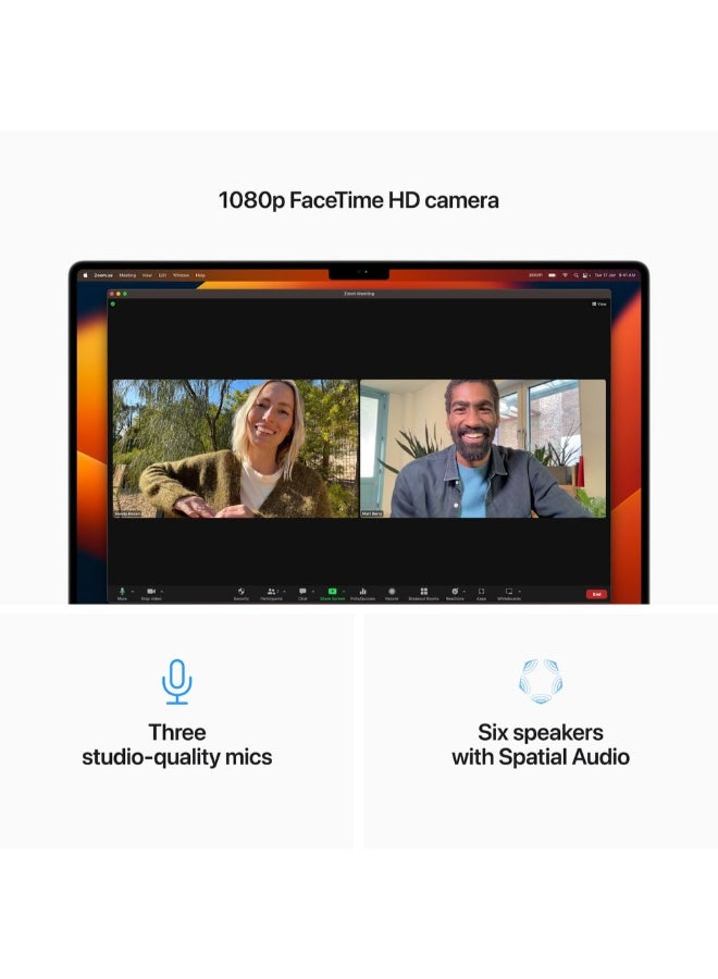 ابل  MacBook Pro Laptop With 16-Inch Display, M2 Pro chip with 12 Core CPU And 19 Core GPU Processor/16GB RAM/1TB SSD/macOS Ventura English Space Grey - Image 4