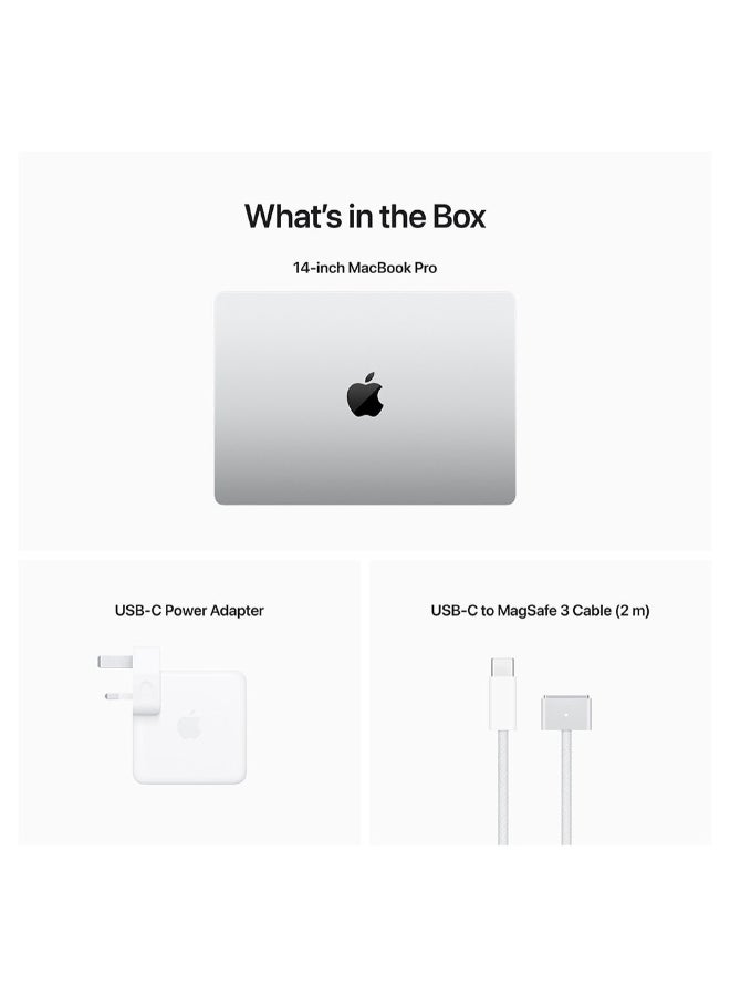 ابل  MacBook Pro Laptop With 16-Inch Display, M2 Pro chip with 12 Core CPU And 19 Core GPU Processor/16GB RAM/1TB SSD/macOS Ventura English Silver - Image 5