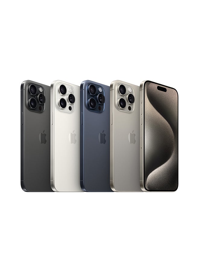 Renewed - iPhone 15 Pro Max Physical Dual SIM 256GB Blue Titanium 5G With Facetime