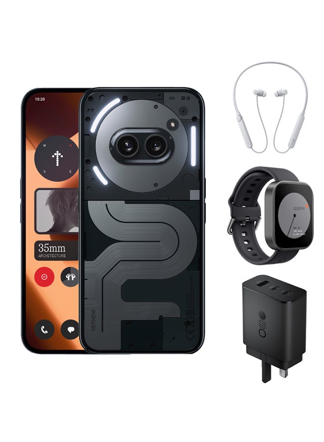 Phone (2a) Plus Dual SIM Black 12GB RAM 256GB With CMF Neckband, CMF Watch Pro And CMF 65W Charger - Middle East Version 