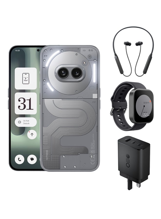 Nothing - Phone (2a) Plus Dual SIM Grey 12GB RAM 256GB With CMF Neckband, CMF Watch Pro And CMF 65W Charger - Middle East Version - Image 1