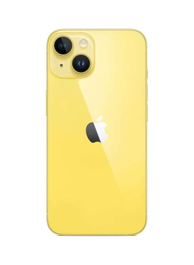 ابل  Renewed - iPhone 14 Physical Dual SIM 128GB Yellow 5G With FaceTime - Image 3