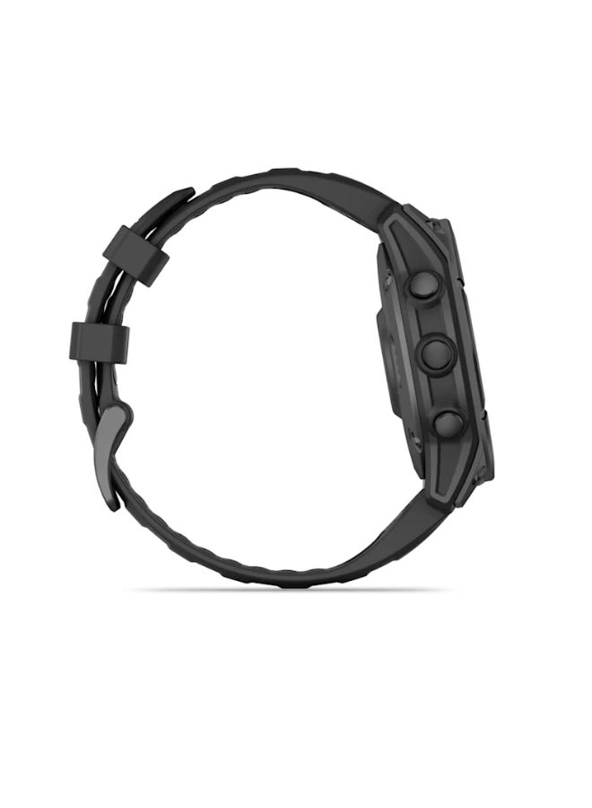 GARMIN Fenix E - 47MM - Up To 16 Days Battery Life - 1.3"inch Amoled Display, Scratch Resistant, Corning ® Gorilla ® Glass, Heart Rate Monitor, All Day Stress Monitor, Advanced GPS Features,  Built-in GNSS and Sport Apps, iOS And Android Compatible Slate Gray  - Image 5