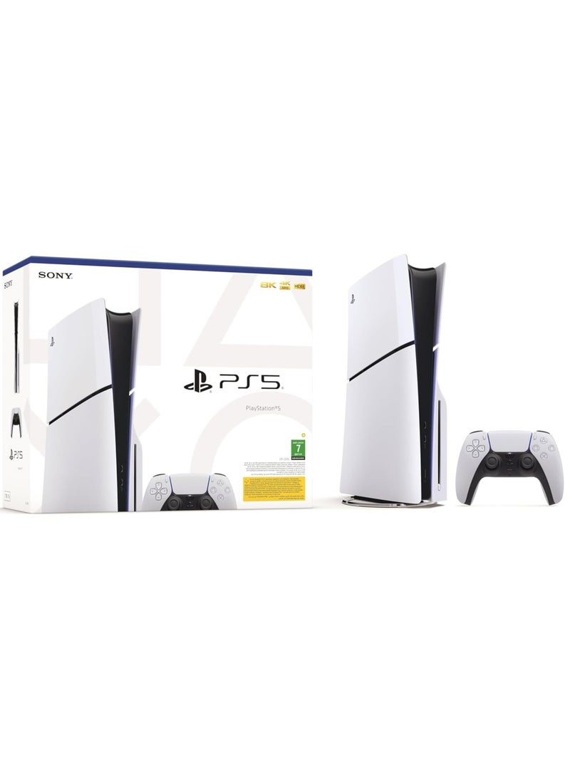 Sony - PlayStation 5 Slim Disc Console With HyperX Cloud III Headset - KSA Version - Image 1