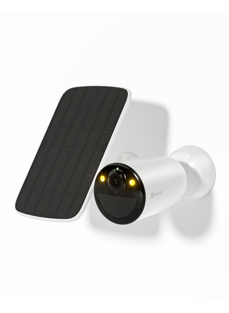 EZVIZ - CB3 KIT Security Camera, Wireless Outdoor Battery Camera, 1080p Smart Human Motion Detection, Color Night Vision, Weatherproof, Two-Way Talk, SD Card/Cloud Storage, Included Solar Panel - Image 1