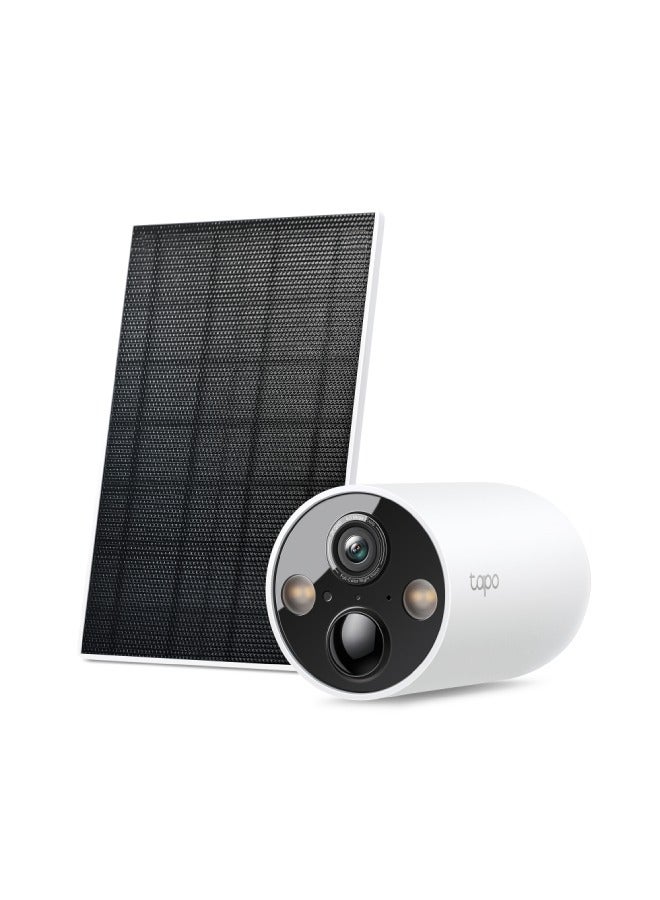 تي بي لينك - Tapo 2K 4MP QHD Solar Security Camera Kit with Rechargeable Battery and Solar Panel for Continuous Power - Image 1
