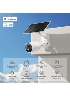 TP-LINK Tapo 2K 4MP QHD Solar Security Camera Kit with Rechargeable Battery and Solar Panel for Continuous Power  - Image 3