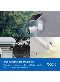 TP-LINK Tapo 2K 4MP QHD Solar Security Camera Kit with Rechargeable Battery and Solar Panel for Continuous Power  - Image 5