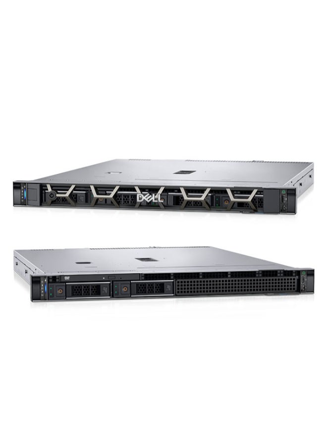 DELL - PowerEdge R250 Rack Server, Intel Xeon E-2314 Processor/16GB RAM/480GB SSD/DOS(Without Windows) Black - Image 1