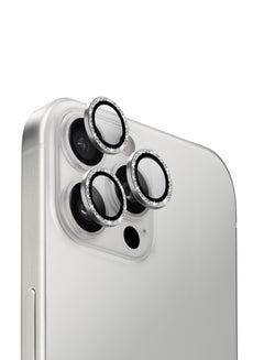 Uniq Optix Iphone 16 Pro,Iphone 16 Pro Max (2024) 6.3/6.9 Aluminium Shimmery Camera Lens Protector - White Shimmer  - Image 1