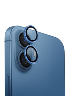 Uniq Optix Iphone 16 ,Iphone 16 Plus(2024) 6.1/6.7 Aluminium Camera Lens Protector - Pearl Blue  - Image 1