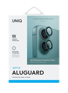 Uniq Optix Iphone 16 ,Iphone 16 Plus(2024) 6.1/6.7 Aluminium Camera Lens Protector - Emerald  - Image 2