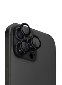 Uniq Optix Iphone 16 Pro ,Iphone 16 Pro Max(2024) 6.3/6.9 Aluminium Camera Lens Protector - Midnight (Black) 