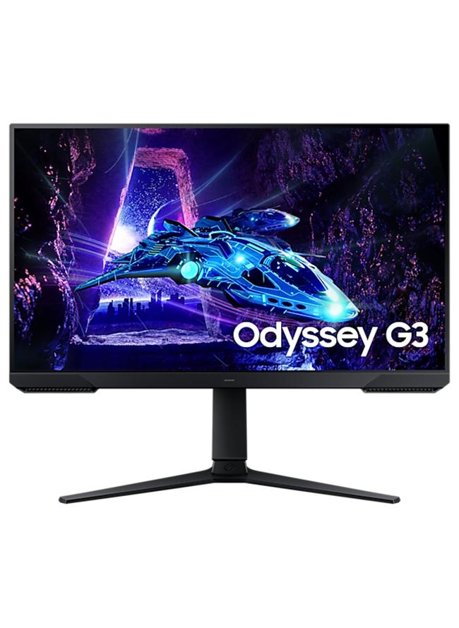 Samsung 27 inch Odyssey G3 G30D Gaming Monitor (1920x1080) FHD With 180Hz Refresh Rate, 1ms Response Time, Virtual Aim point, Black Equalizer, Eye Saver Mode, 3 side borderless, x2 HDMI & AMD FreeSync, HAS(Tilt, Swivel, Pivot) | LS27DG302EMXUE Black - Image 1