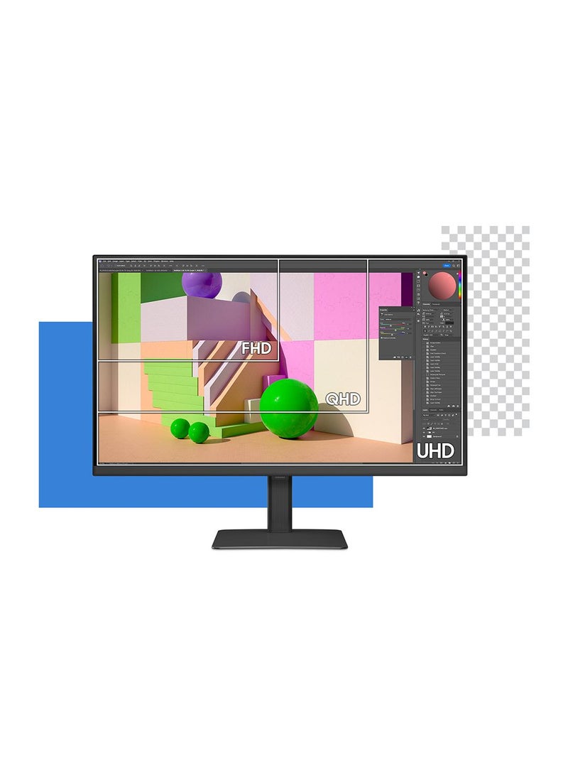 سامسونج 32 inch ViewFinity S8 Monitor 4K UHD VA Display, 60Hz Refresh Rate, 5ms Response Time, 1.07b Color Support, Flicker Free, Picture-In-Picture, HAS stand  | LS32D806EAMXUE Black - Image 2