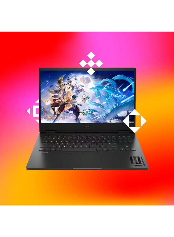 HP - OMEN  Gaming Laptop With 16.1-Inch Display,Core i7-13700H Processor/32GB RAM/1TB SSD/6GB Nvidia GeForce RTX 4060 Graphics/Windows11 Home English/Arabic Shadow Black - Image 1