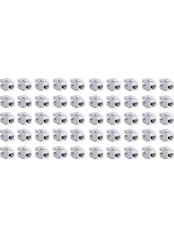 D-Link Cat6 UTP Keystone Jack 50 Pack White  - Image 2