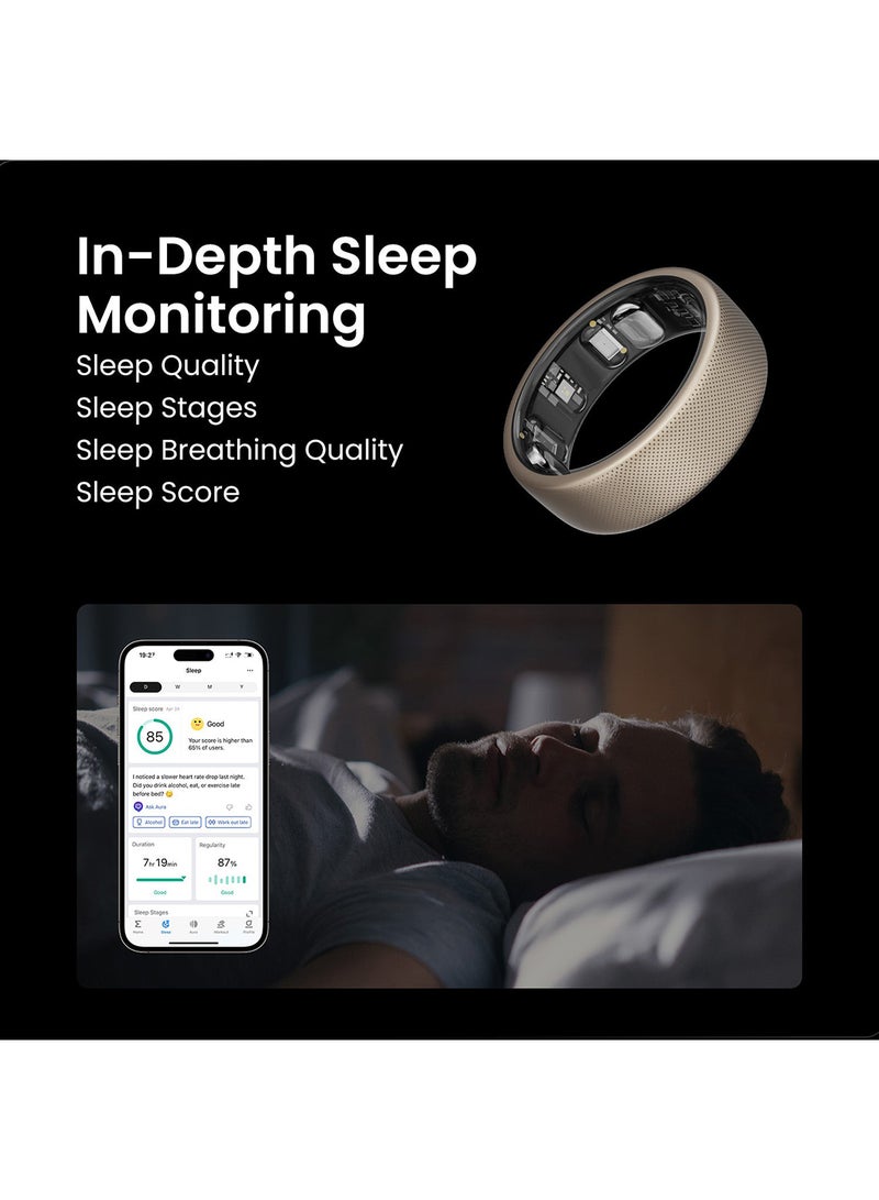 Amazfit - Helio Smart Ring Watch By Day, Ring By Night Titanium 8 - Image 1