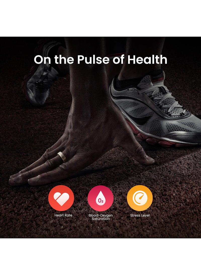 Amazfit - Helio Smart Ring Watch By Day, Ring By Night Titanium 10 - Image 1