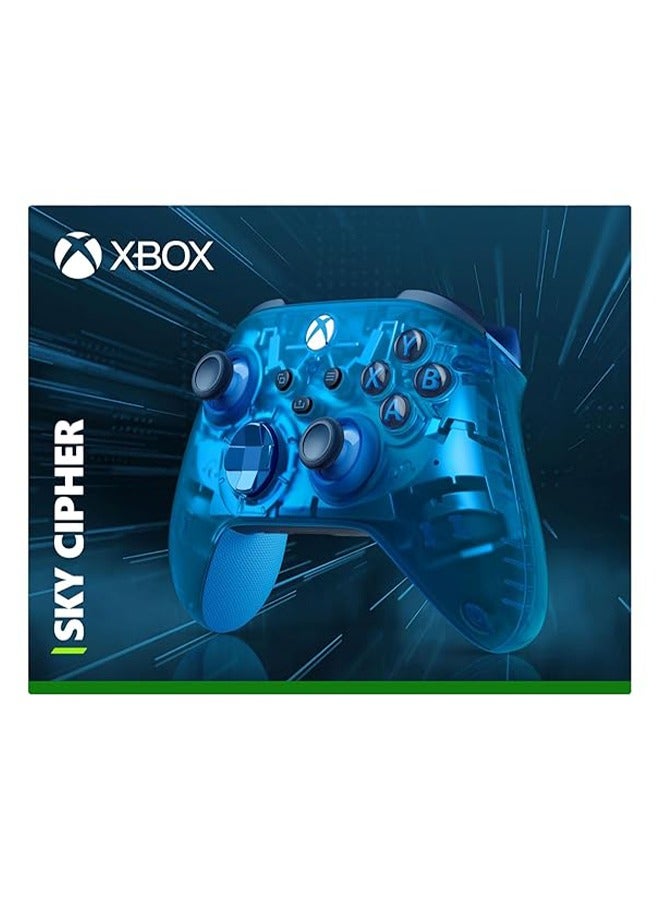 Xbox Wireless Controller Sky Cipher Special Edition - Wireless & Bluetooth Connectivity - New Hybrid D-Pad - New Share Button - Featuring Textured Grip - Easily Pair & Switch Between Devices