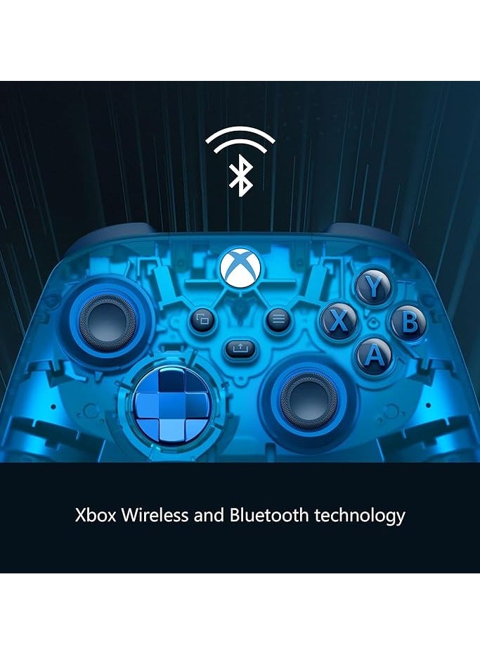 Xbox Wireless Controller Sky Cipher Special Edition - Wireless & Bluetooth Connectivity - New Hybrid D-Pad - New Share Button - Featuring Textured Grip - Easily Pair & Switch Between Devices