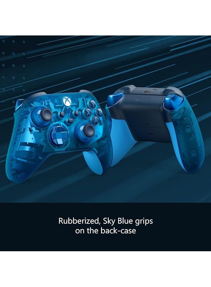 Xbox Wireless Controller Sky Cipher Special Edition - Wireless & Bluetooth Connectivity - New Hybrid D-Pad - New Share Button - Featuring Textured Grip - Easily Pair & Switch Between Devices