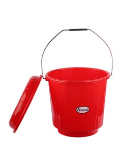 ESQUBE Esqube Oasis Bucket With Lid  15L Red 15000ml  - Image 2