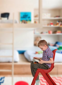 ESQUBE Kids Deluxe Study Chair Pack Of 2 Red  - Image 2