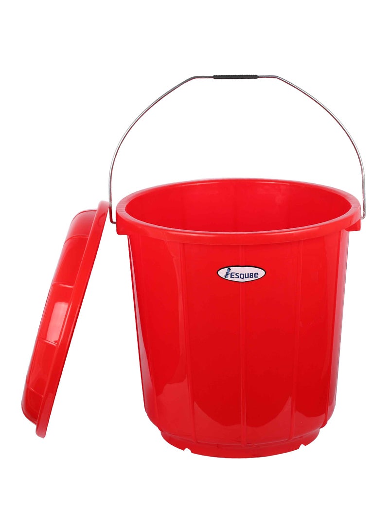 ESQUBE Esqube Oasis Bucket With Lid  20L Red 20000ml  - Image 2