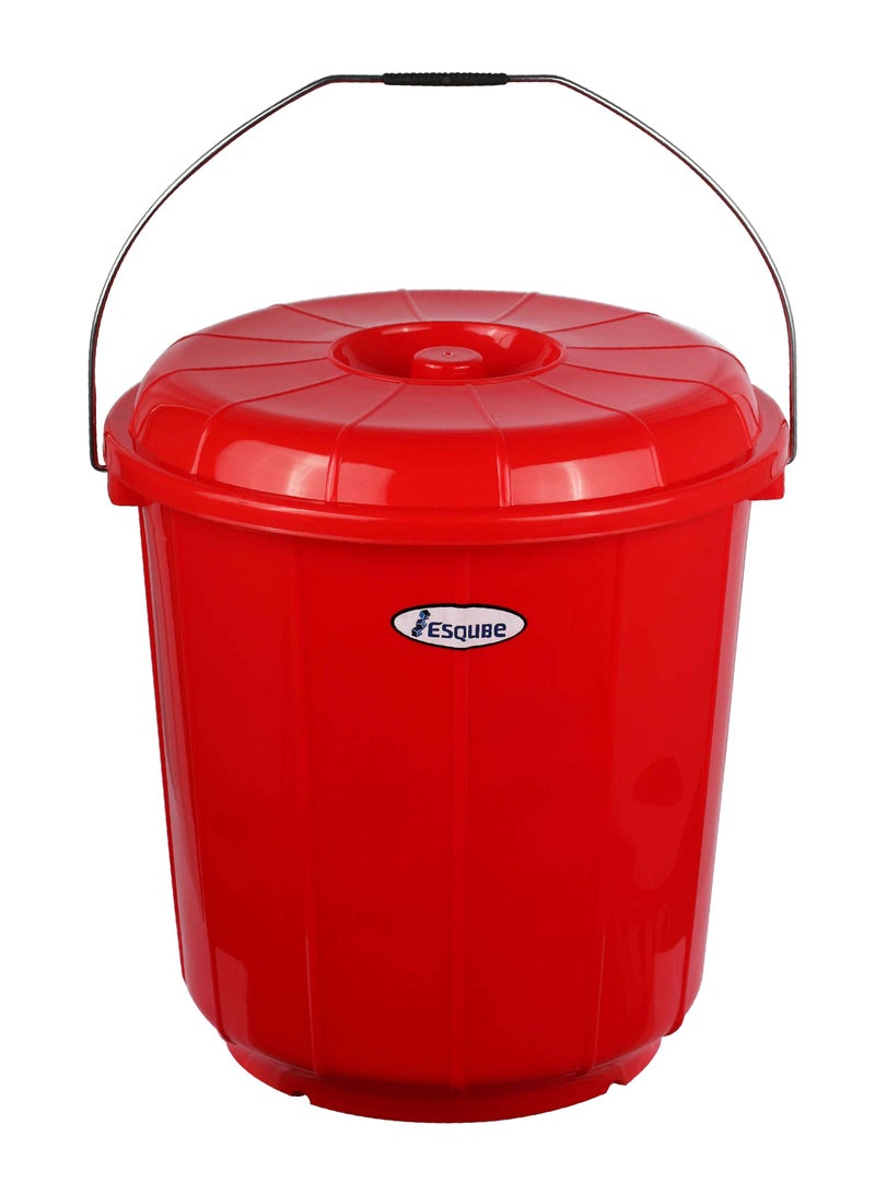 ESQUBE Esqube Oasis Bucket With Lid  20L Red 20000ml  - Image 1