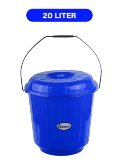 ESQUBE Esqube Oasis Bucket With Lid  20L Blue 20000ml  - Image 3