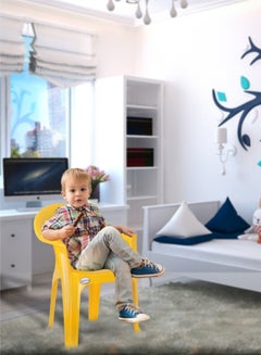 ESQUBE Plastic Koala Baby Chair Yellow  - Image 3