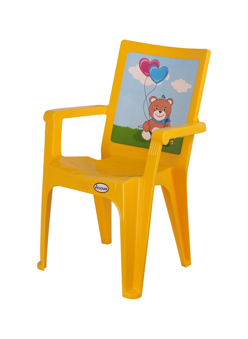ESQUBE Plastic Panda Baby Chair Multicolour  - Image 1