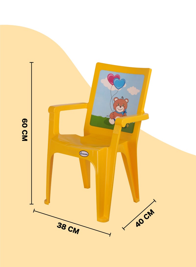 ESQUBE Plastic Panda Baby Chair Multicolour  - Image 3