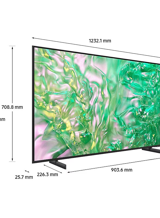 Samsung - 55-Inch Crystal UHD DU8000 4K Smart Tv HDR 10+, Dynamic Crystal Color, AirSlim Design With 2.0 Channel Soundbar 30W, HDMI ARC, Bluetooth, USB, MP3, FM Station 55DU8000+SOUNDBAR Grey - Image 1