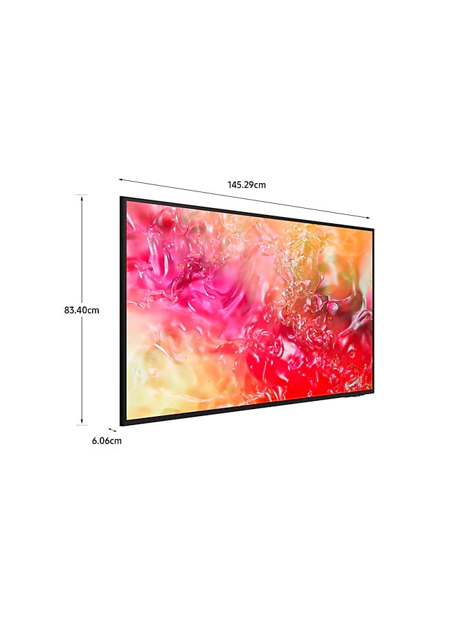 Samsung - 65-Inch Crystal UHD DU7000 4K Tizen OS Smart TV with HDR 10+, PurColor, Knox Security With 2.0 Channel Soundbar 30W, HDMI ARC, Bluetooth, USB, MP3, FM Station 65DU7000+SOUNDBAR Black - Image 1