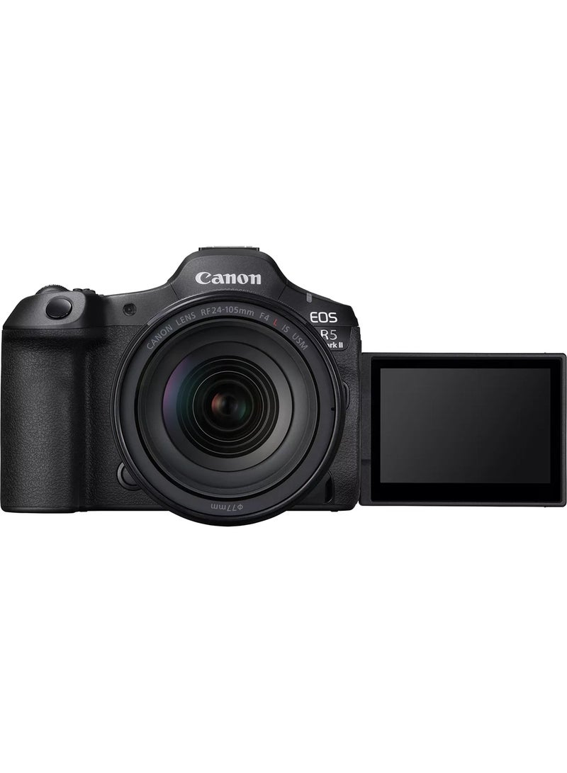 Canon - EOS R5 Mark II Mirrorless Camera + RF 24-105mm F4L IS USM Lens - Image 1
