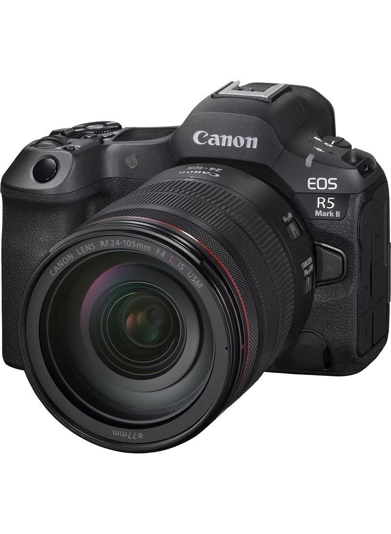Canon - EOS R5 Mark II Mirrorless Camera + RF 24-105mm F4L IS USM Lens - Image 1