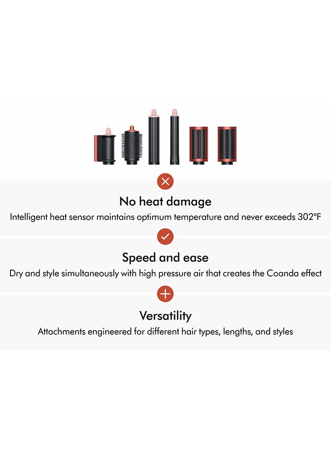 dyson HS05 Airwrap Multi-Styler and Dryer Complete Long (Strawberry Bronze/Blush Pink) - International Version Strawberry Bronze/Blush Pink  - Image 5
